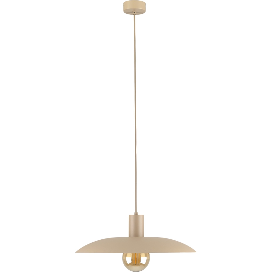 Lestenec na vrvici ASTRA 1xE27/15W/230V pr. 41 cm bež