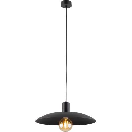 Lestenec na vrvici ASTRA 1xE27/15W/230V pr. 41 cm črna