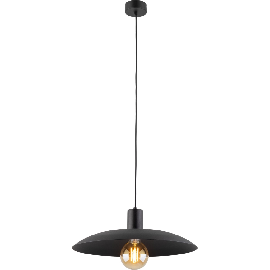 Lestenec na vrvici ASTRA 1xE27/15W/230V pr. 41 cm črna