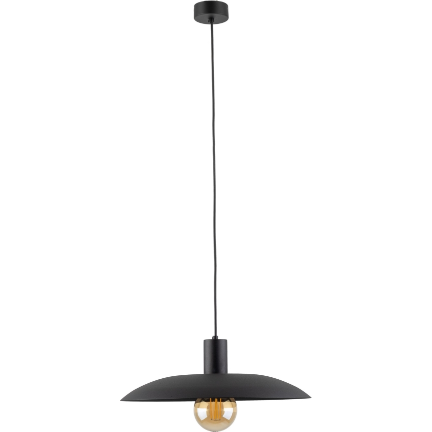 Lestenec na vrvici ASTRA 1xE27/15W/230V pr. 41 cm črna