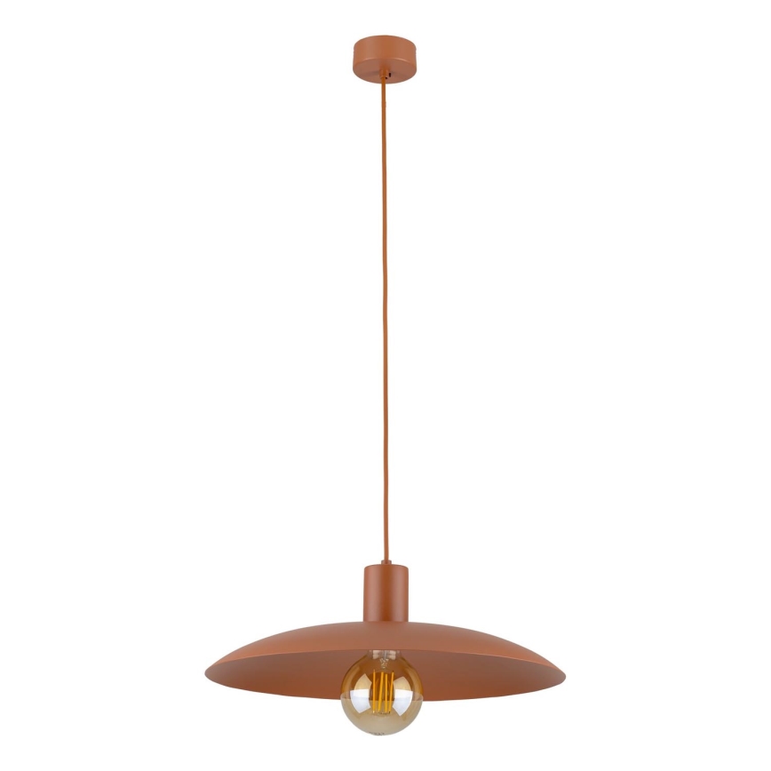 Lestenec na vrvici ASTRA 1xE27/15W/230V pr. 41 cm opečna