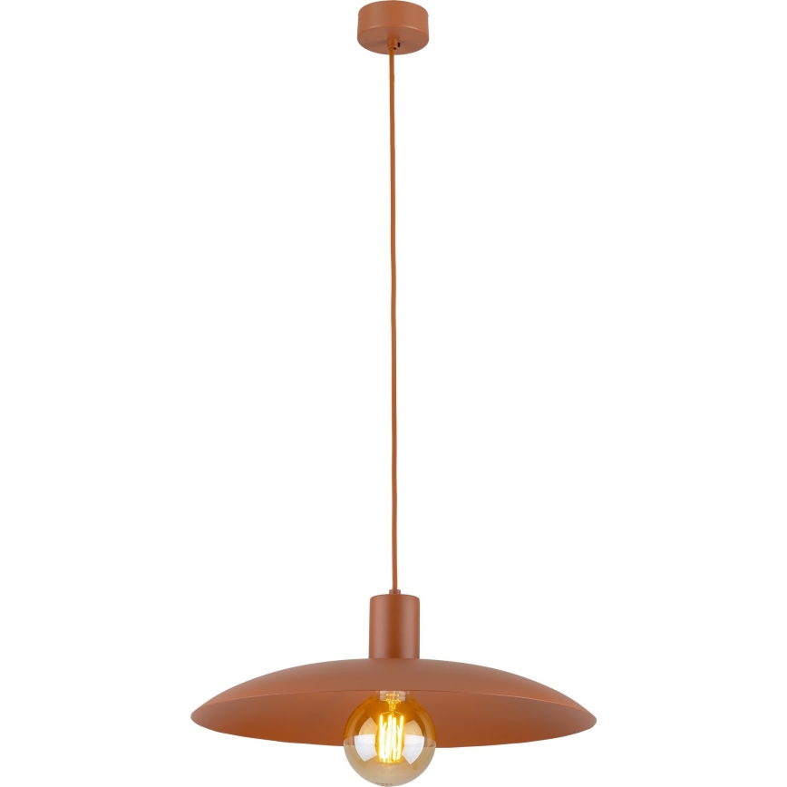 Lestenec na vrvici ASTRA 1xE27/15W/230V pr. 41 cm opečna