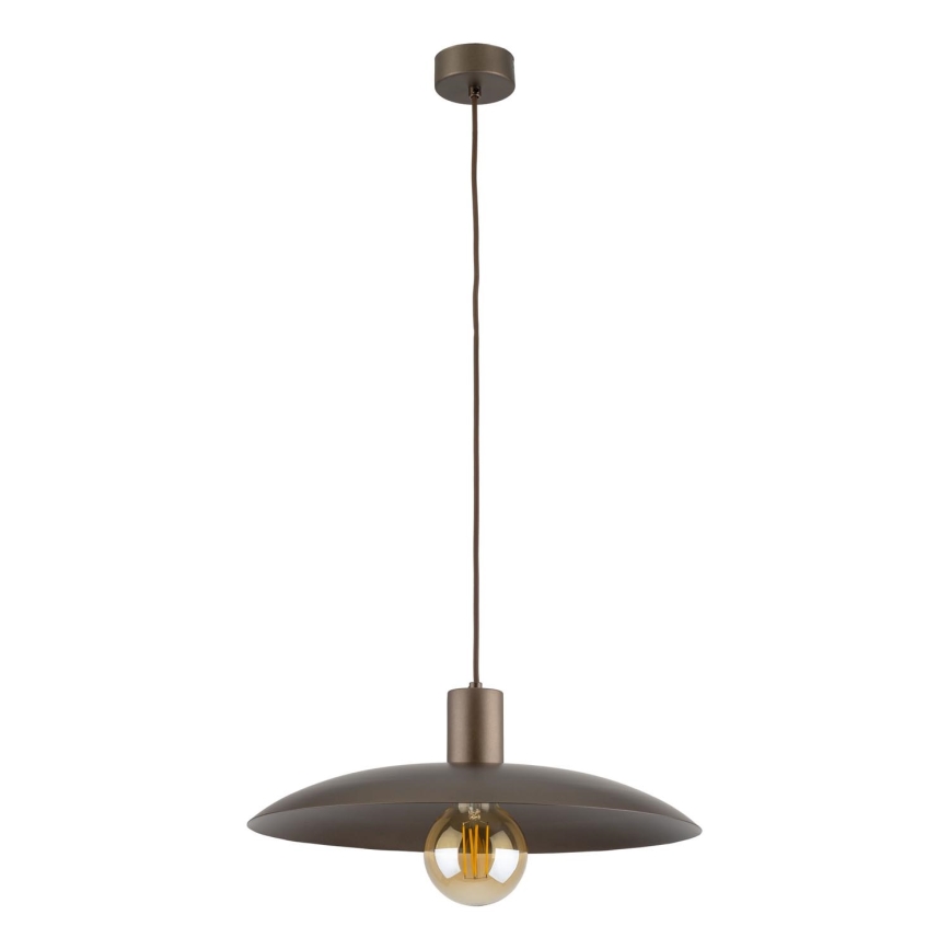 Lestenec na vrvici ASTRA 1xE27/15W/230V pr. 41 cm rjava
