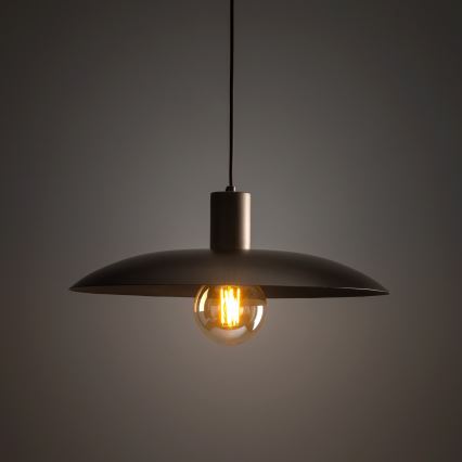 Lestenec na vrvici ASTRA 1xE27/15W/230V pr. 41 cm rjava