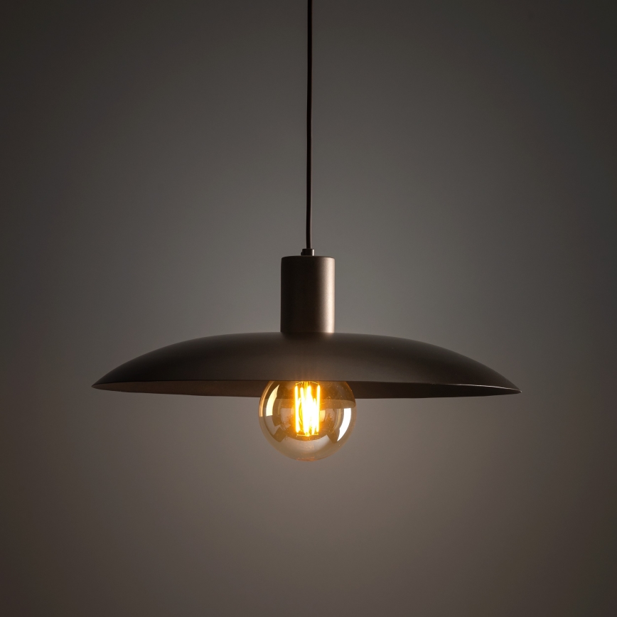 Lestenec na vrvici ASTRA 1xE27/15W/230V pr. 41 cm rjava