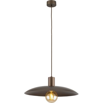 Lestenec na vrvici ASTRA 1xE27/15W/230V pr. 41 cm rjava