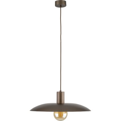 Lestenec na vrvici ASTRA 1xE27/15W/230V pr. 41 cm rjava