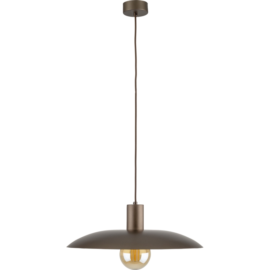 Lestenec na vrvici ASTRA 1xE27/15W/230V pr. 41 cm rjava