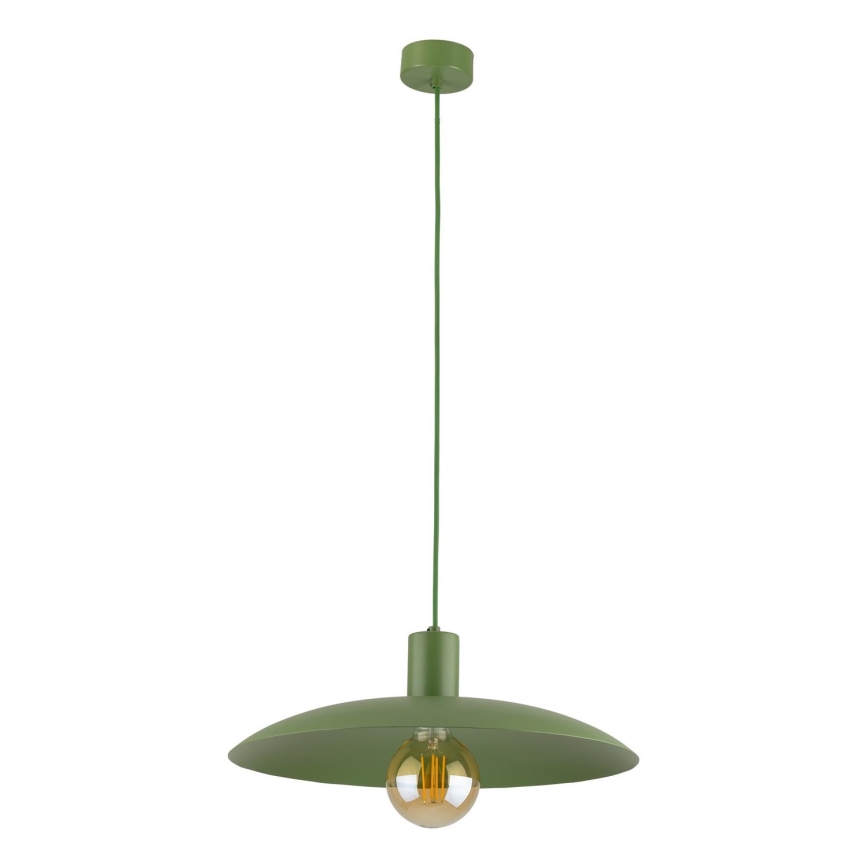 Lestenec na vrvici ASTRA 1xE27/15W/230V pr. 41 cm zelena