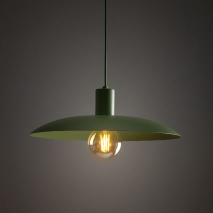 Lestenec na vrvici ASTRA 1xE27/15W/230V pr. 41 cm zelena
