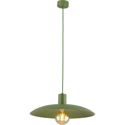 Lestenec na vrvici ASTRA 1xE27/15W/230V pr. 41 cm zelena