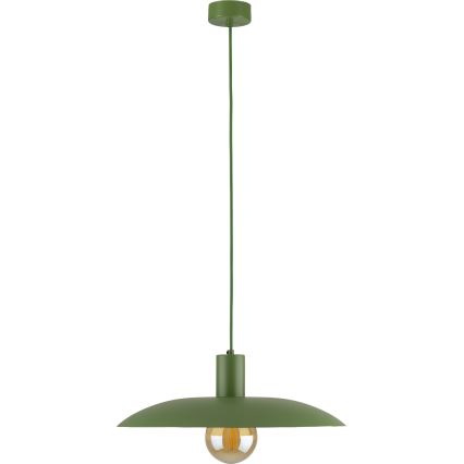 Lestenec na vrvici ASTRA 1xE27/15W/230V pr. 41 cm zelena