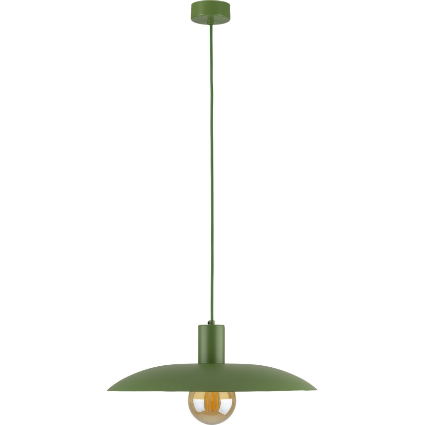 Lestenec na vrvici ASTRA 1xE27/15W/230V pr. 41 cm zelena