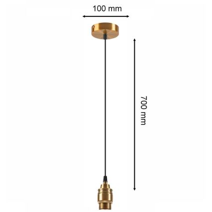 Lestenec na vrvici ASTRA 1xE27/60W/230V