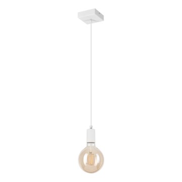 Lestenec na vrvici ASTRID 1xE27/60W/230V bela