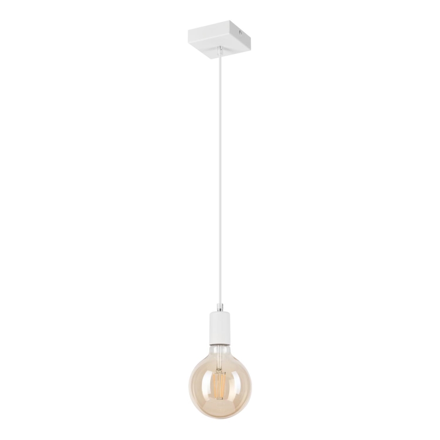Lestenec na vrvici ASTRID 1xE27/60W/230V bela