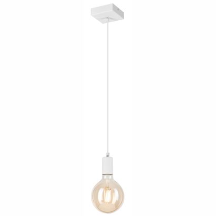 Lestenec na vrvici ASTRID 1xE27/60W/230V bela