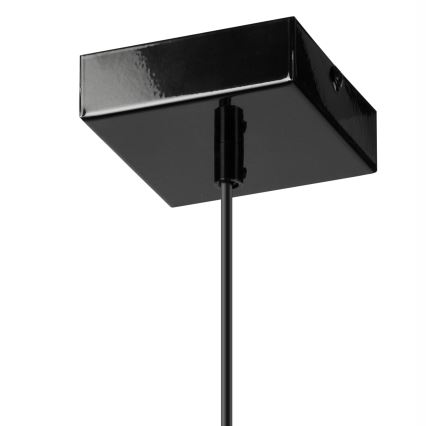Lestenec na vrvici ASTRID 1xE27/60W/230V črna sijajna