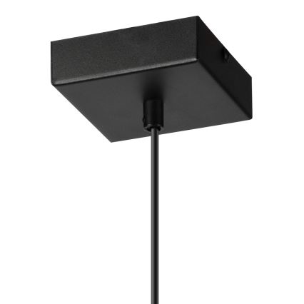 Lestenec na vrvici ASTRID 1xE27/60W/230V mat črna
