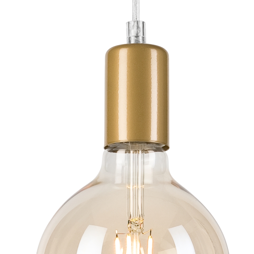 Lestenec na vrvici ASTRID 1xE27/60W/230V zlata