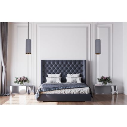 Lestenec na vrvici AVALO 1xE27/60W/230V siva
