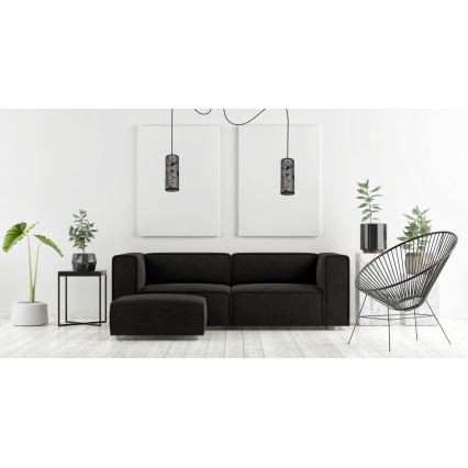 Lestenec na vrvici AVALO 2xE27/60W/230V spider siva/črna