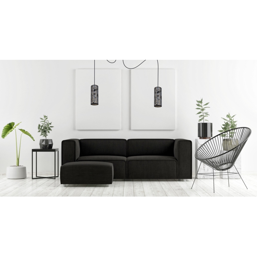 Lestenec na vrvici AVALO 2xE27/60W/230V spider siva/črna