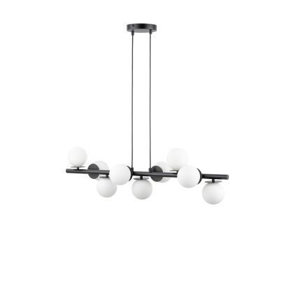 Lestenec na vrvici AVOLA 9xG9/12W/230V črna