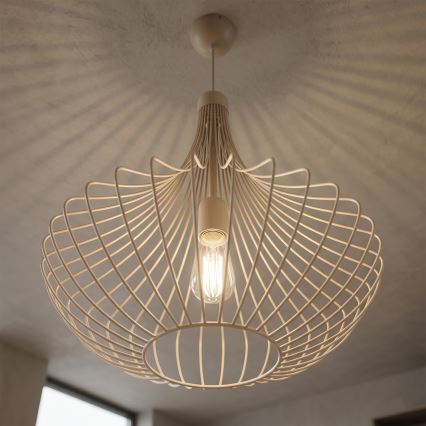 Lestenec na vrvici BALERINA 1xE27/15W/230V bež