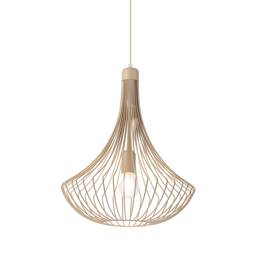 Lestenec na vrvici BALERINA 1xE27/15W/230V bež