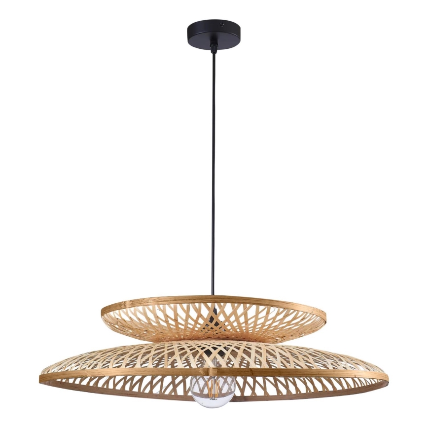 Lestenec na vrvici BALI 1xE27/20W/230V pr. 60 cm bambus