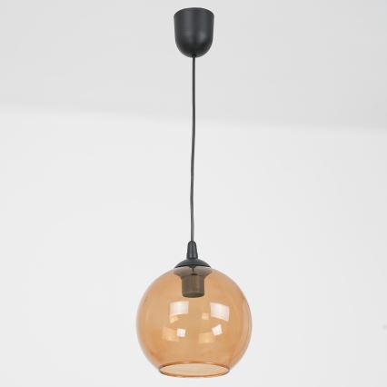 Lestenec na vrvici BALL 1xE27/60W/230V pr. 20 cm bež