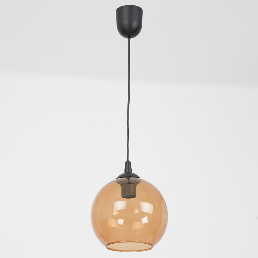 Lestenec na vrvici BALL 1xE27/60W/230V pr. 20 cm bež