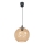 Lestenec na vrvici BALL 1xE27/60W/230V pr. 25 cm bež