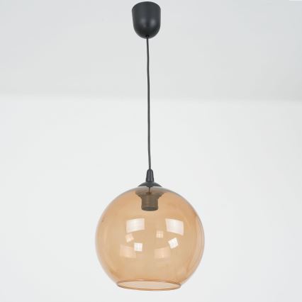 Lestenec na vrvici BALL 1xE27/60W/230V pr. 25 cm bež