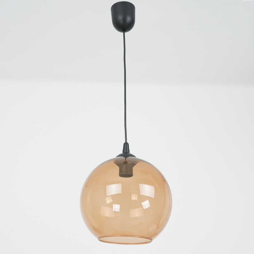 Lestenec na vrvici BALL 1xE27/60W/230V pr. 25 cm bež