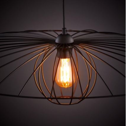 Lestenec na vrvici BARBELLA 1xE27/60W/230V premer 80 cm