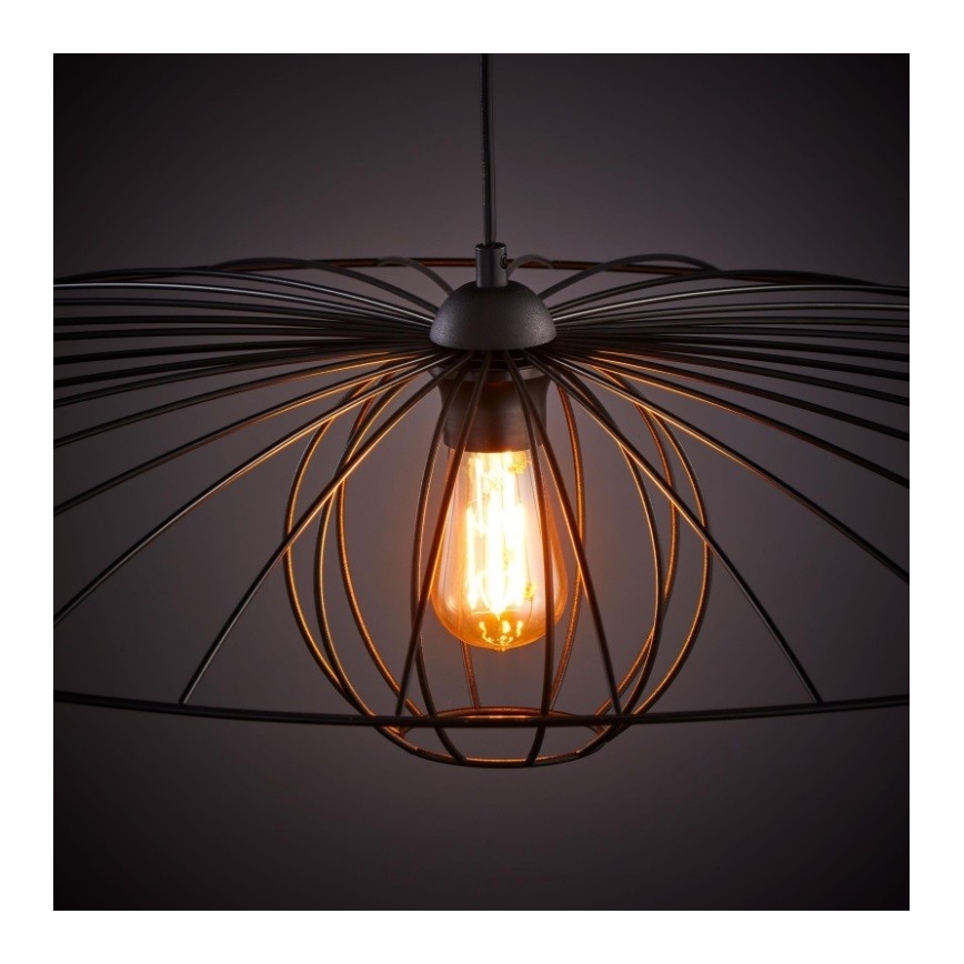 Lestenec na vrvici BARBELLA 1xE27/60W/230V premer 80 cm