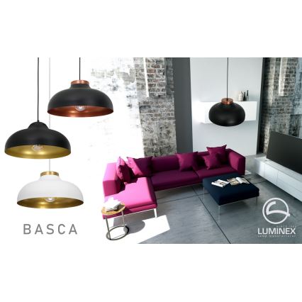 Lestenec na vrvici BASCA 1xE27/60W/230V