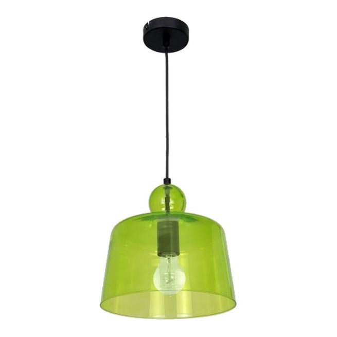 Lestenec na vrvici BELL 1xE27/60W/230V zelena