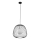 Lestenec na vrvici BELL 1xG9/12W/230V pr. 33 cm črna/sijajni krom