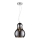 Lestenec na vrvici BELLO 1xE27/60W/230V pr. 30 cm krom