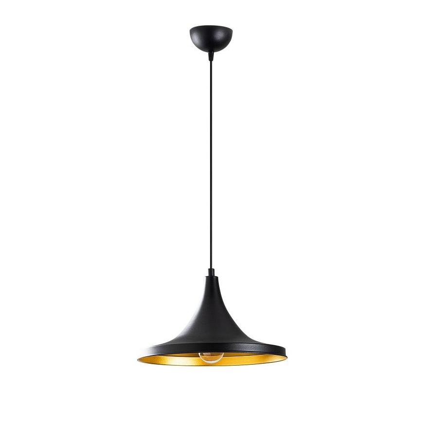 Lestenec na vrvici BERCESTE 1xE27/40W/230V črn
