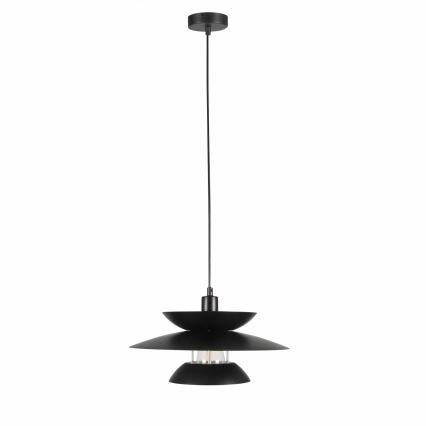 Lestenec na vrvici BERIT 1xE27/20W/230V črna