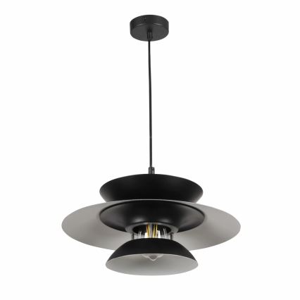 Lestenec na vrvici BERIT 1xE27/20W/230V črna