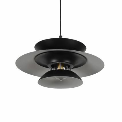 Lestenec na vrvici BERIT 1xE27/20W/230V črna