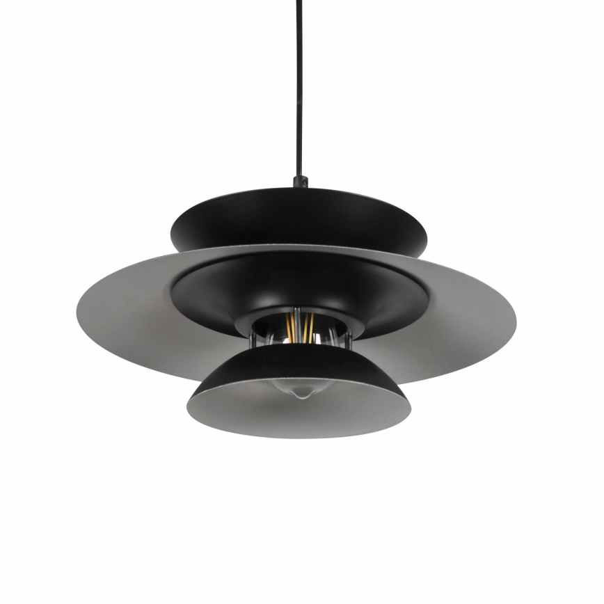 Lestenec na vrvici BERIT 1xE27/20W/230V črna