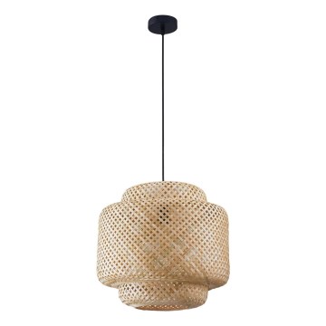 Lestenec na vrvici BERTA 1xE27/20W/230V pr. 40 cm bambus