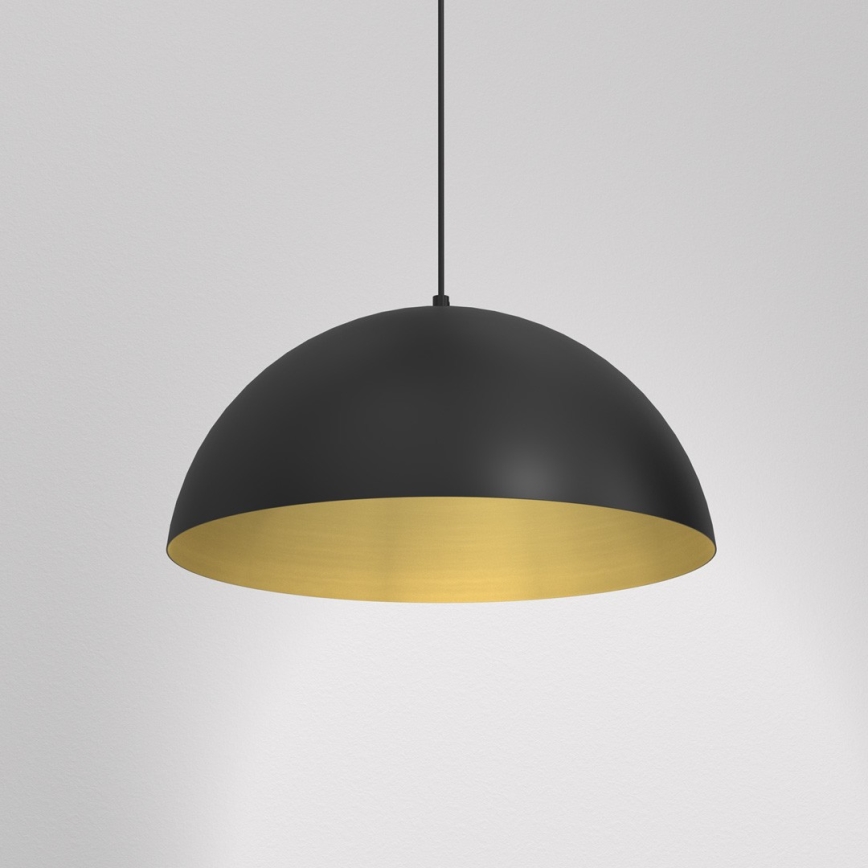 Lestenec na vrvici BETA 1xE27/60W/230V d. 45 cm črna