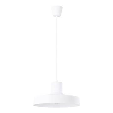 Lestenec na vrvici BILO 1xE27/15W/230V pr. 35 cm bela